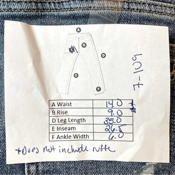 SAM EDLEMAN THE DANI STRAIGHT BOHO PAPERBAG RUFFLE WAIST JEANS - 28 - Picture 8 of 8